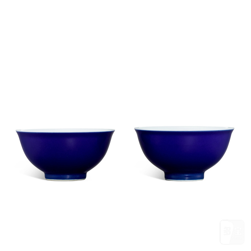 Two blue-glazed bowls, Seal marks and period of Qianlong | 清乾隆 藍釉盌兩件 《大清乾隆年製》款 - 图2